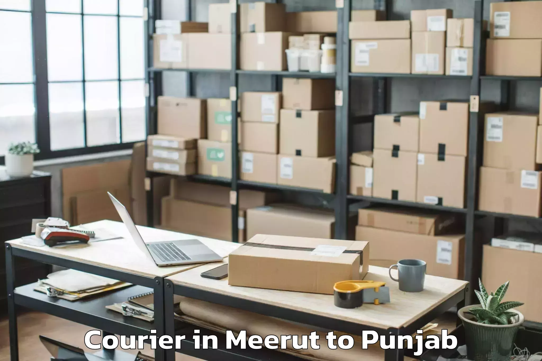 Professional Meerut to Amritsar Airport Atq Courier